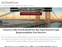 Tablet Screenshot of joelreinfeldlaw.com